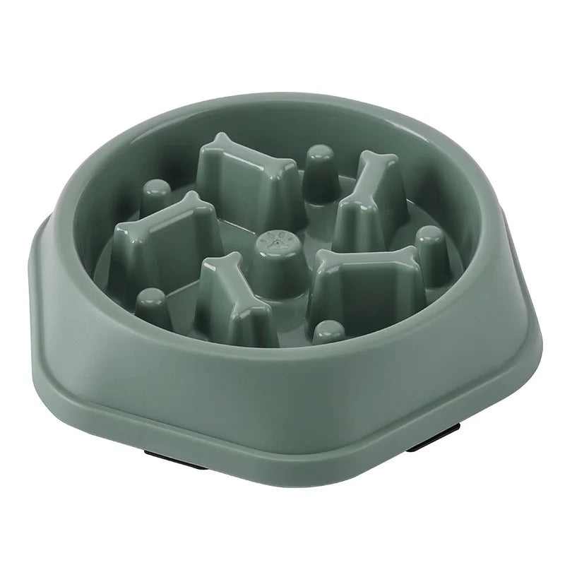 Pet Cat and Dog Slow Food Bowl, Anti-choking , Non-slip, Multiple Colors and Shapes