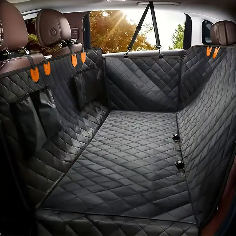 Dog Car Seat Cover for Pets, 100% Waterproof Seat Cover Hammock, Scratch Proof, Nonslip Durable Soft Back Seat Cover for Cars and Trucks