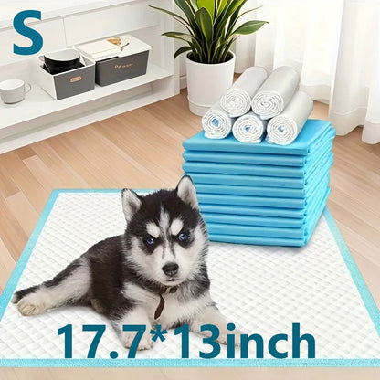 100Pcs Super Absorbent Disposable Pet Urine Pads for Large Breeds, Potty Training and Travel - Ideal for Dogs, Puppies, Cats