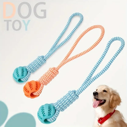Interactive Dog Toy Tug Rope, Durable & Dental Health (Colors Vary)