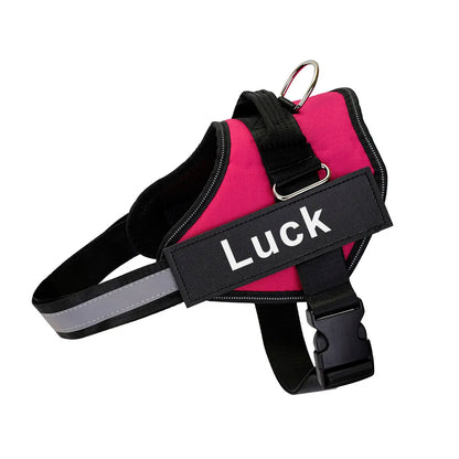 Dog Harness Vest, ID Patch Customized Reflective Breathable Adjustable Pet Harness For Dog