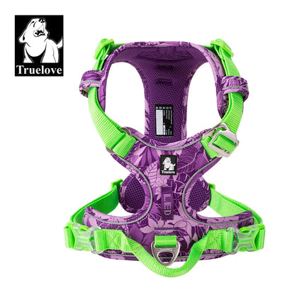 Truelove Pet Explosion-proof Dog Harness, Camouflage, Reflective Nylon Special Edition and Upgrade Version Easy to Adjust