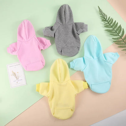 Cozy Pet Clothes with Pocket, Dog Hoodies For Small Dogs,  All Season Knit Cat Clothes