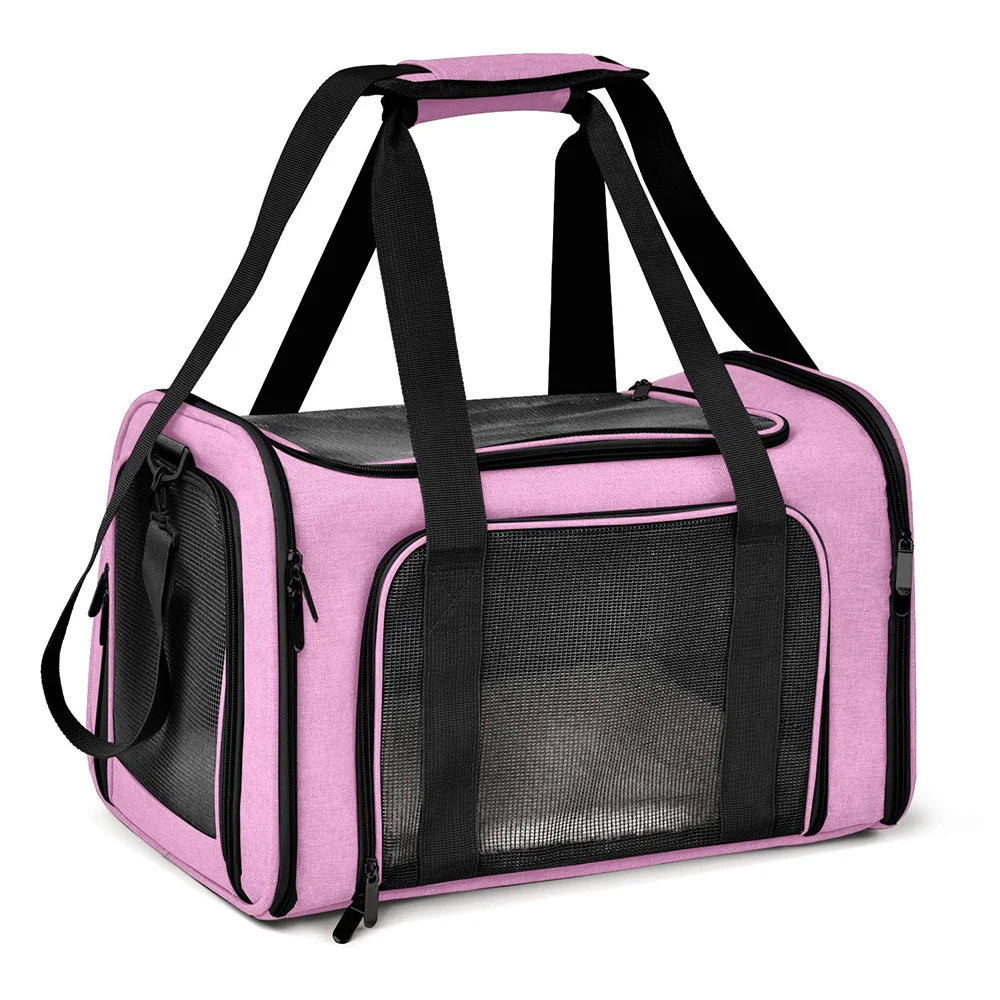Dog Carrier Bag ,Soft Side Backpack, Pet Carriers Dog Travel Bags Airline Approved ,Transport For Small Dogs and Cats