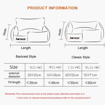 Big Dog Bed, Pet Sofa Bed For Small, Medium or Big Dogs, Washable