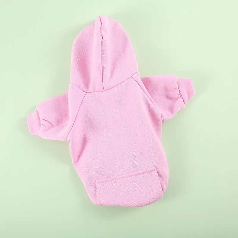 Cozy Pet Clothes with Pocket, Dog Hoodies For Small Dogs,  All Season Knit Cat Clothes