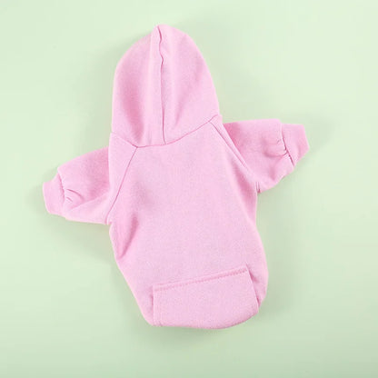 Cozy Pet Clothes with Pocket, Dog Hoodies For Small Dogs,  All Season Knit Cat Clothes