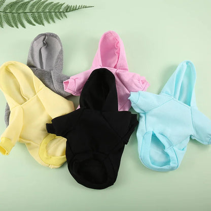 Cozy Pet Clothes with Pocket, Dog Hoodies For Small Dogs,  All Season Knit Cat Clothes