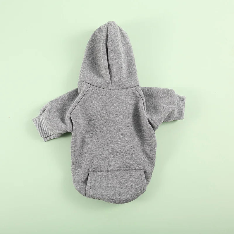 Cozy Pet Clothes with Pocket, Dog Hoodies For Small Dogs,  All Season Knit Cat Clothes