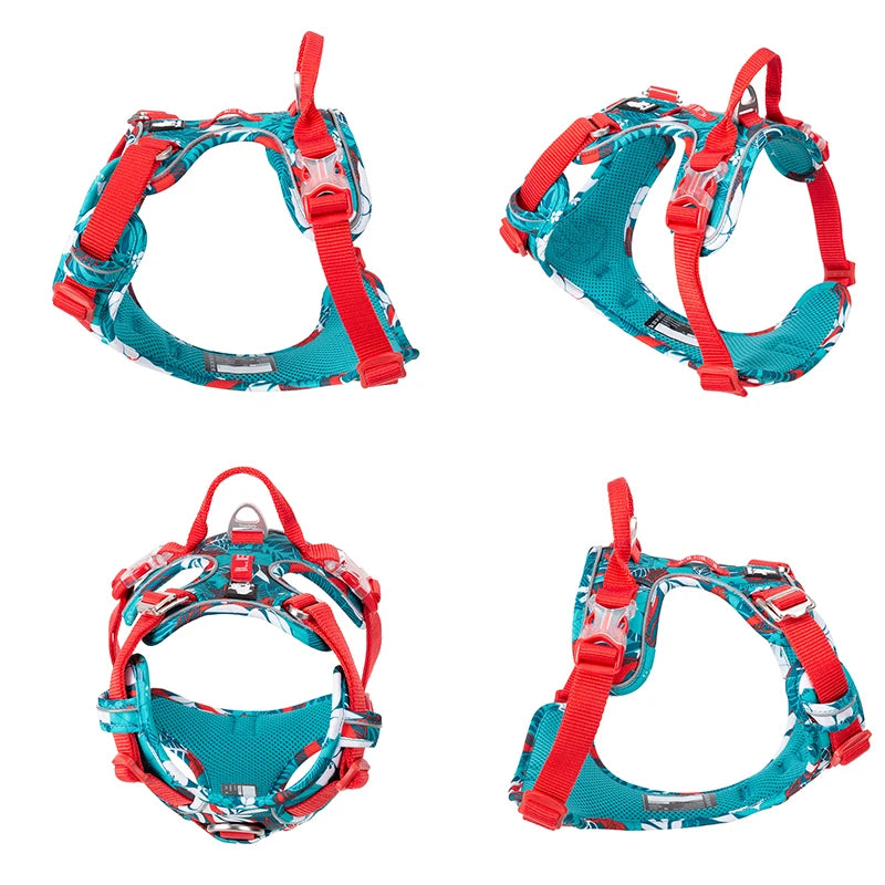 Truelove Pet Explosion-proof Dog Harness, Camouflage, Reflective Nylon Special Edition and Upgrade Version Easy to Adjust