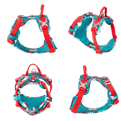Truelove Pet Explosion-proof Dog Harness, Camouflage, Reflective Nylon Special Edition and Upgrade Version Easy to Adjust