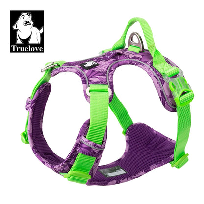 Truelove Pet Explosion-proof Dog Harness, Camouflage, Reflective Nylon Special Edition and Upgrade Version Easy to Adjust