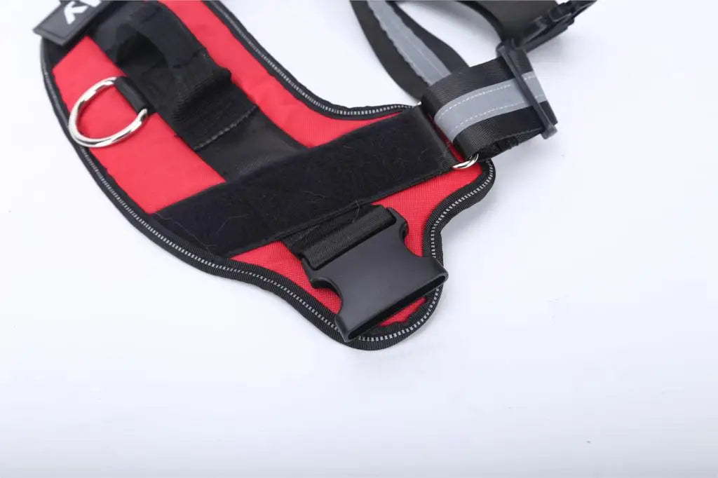 Dog Harness NO PULL Reflective, Breathable, Adjustable Pet Harness Vest with ID Custom Patch Outdoor Walking Dogs