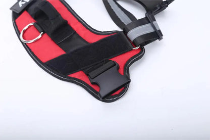 Dog Harness NO PULL Reflective, Breathable, Adjustable Pet Harness Vest with ID Custom Patch Outdoor Walking Dogs