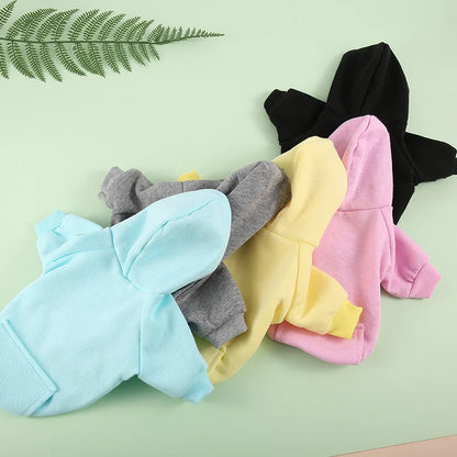 Cozy Pet Clothes with Pocket, Dog Hoodies For Small Dogs,  All Season Knit Cat Clothes