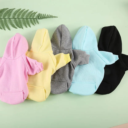 Cozy Pet Clothes with Pocket, Dog Hoodies For Small Dogs,  All Season Knit Cat Clothes
