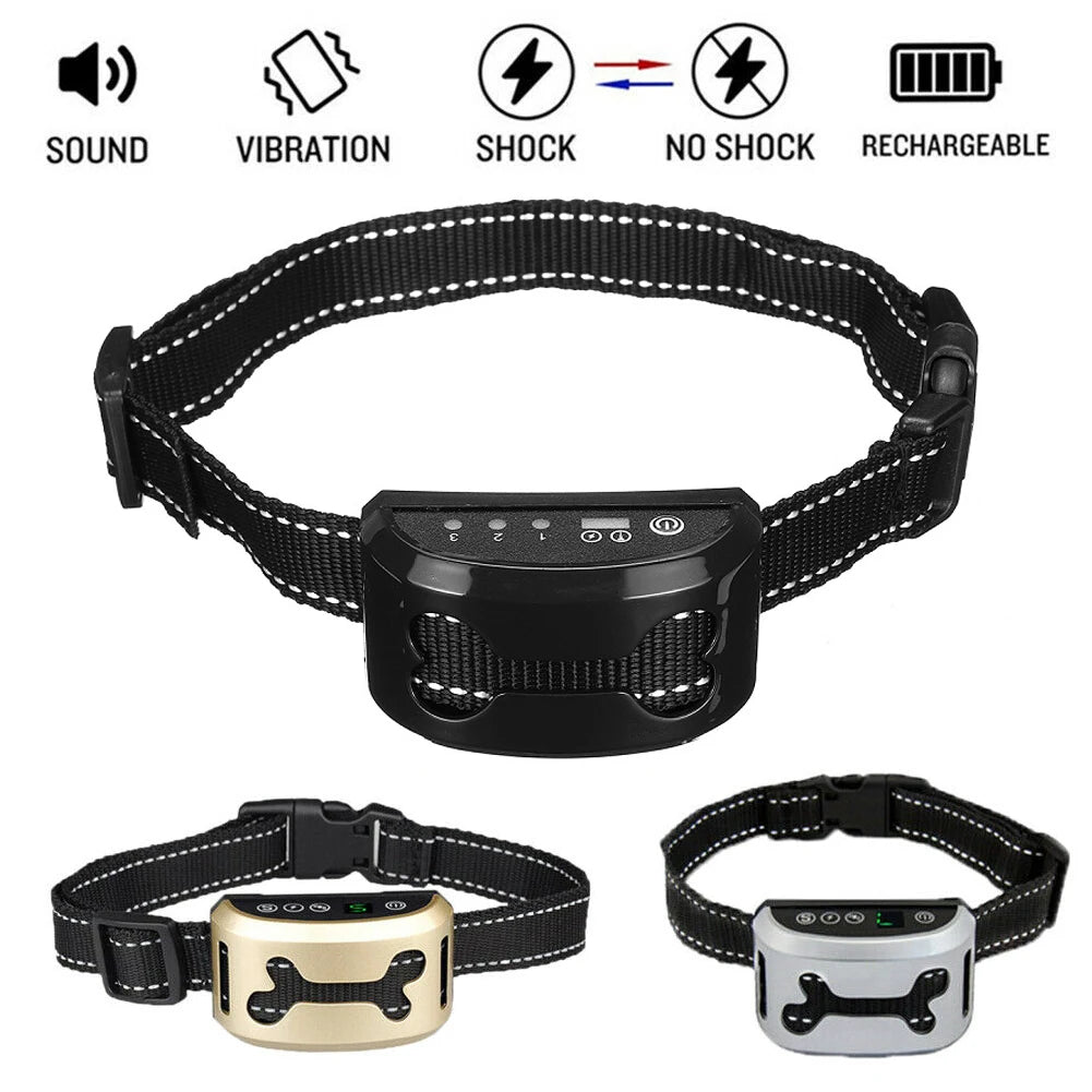 Pet Dog Anti Bark Guard ,Waterproof, Stop Dog Barking, Rechargeable Shock Safe USB