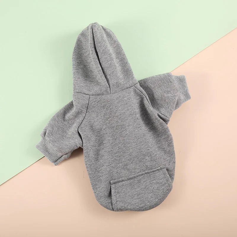 Cozy Pet Clothes with Pocket, Dog Hoodies For Small Dogs,  All Season Knit Cat Clothes