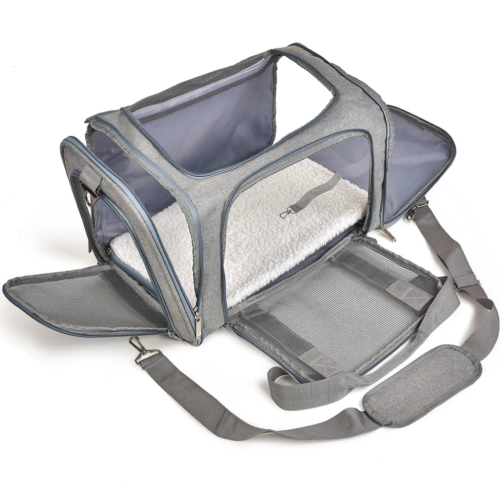 Dog Carrier Bag ,Soft Side Backpack, Pet Carriers Dog Travel Bags Airline Approved ,Transport For Small Dogs and Cats
