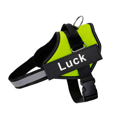 Dog Harness Vest, ID Patch Customized Reflective Breathable Adjustable Pet Harness For Dog
