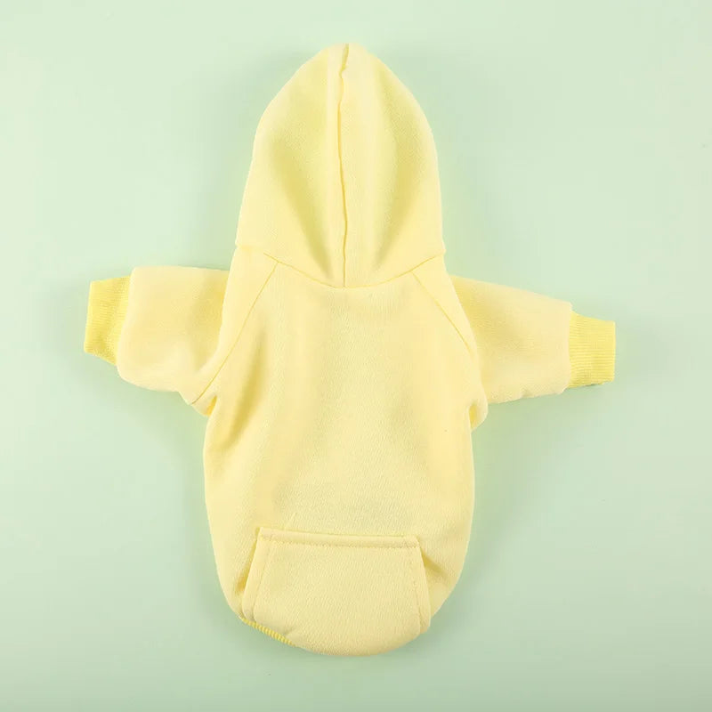 Cozy Pet Clothes with Pocket, Dog Hoodies For Small Dogs,  All Season Knit Cat Clothes