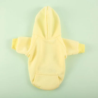 Cozy Pet Clothes with Pocket, Dog Hoodies For Small Dogs,  All Season Knit Cat Clothes