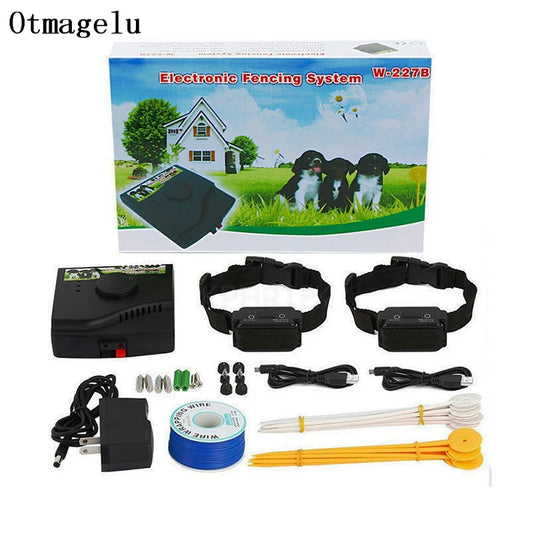 Pet Fence In-Ground Electric Dog Fence, Rechargeable, Electric Dog Training Collar Receivers, Pet Containment System W-227B For Dog