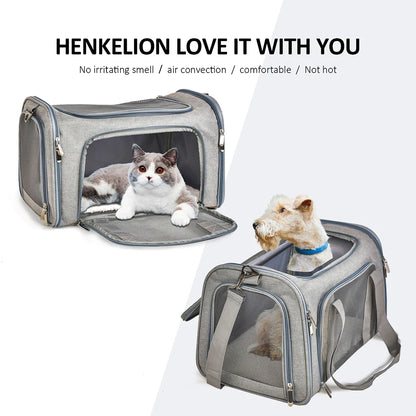 Dog Carrier Bag ,Soft Side Backpack, Pet Carriers Dog Travel Bags Airline Approved ,Transport For Small Dogs and Cats
