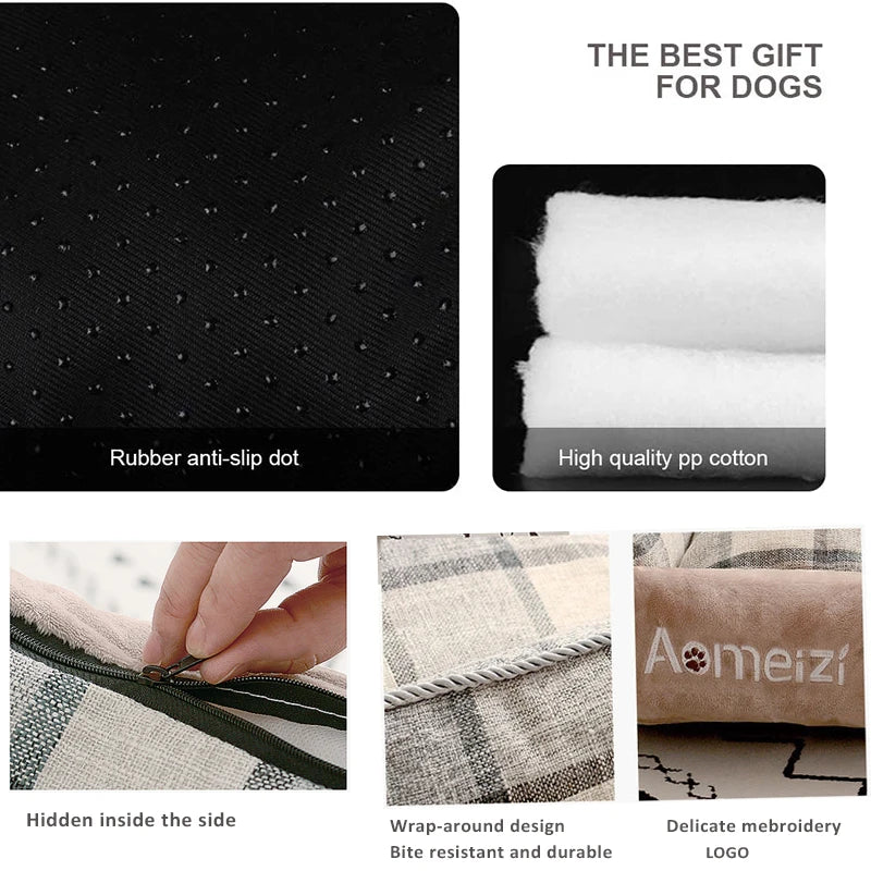 Big Dog Bed, Pet Sofa Bed For Small, Medium or Big Dogs, Washable