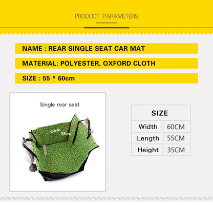 Pet Carriers Dog Car Seat Cover,  For Dogs and Cat,  Rear Back Hammock Pet Carrier Bag