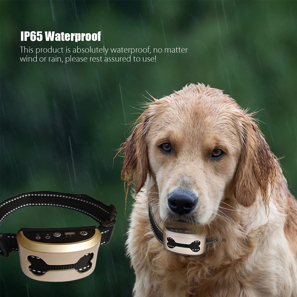 Pet Dog Anti Bark Guard ,Waterproof, Stop Dog Barking, Rechargeable Shock Safe USB
