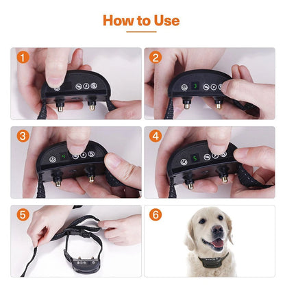 Pet Dog Anti Bark Guard ,Waterproof, Stop Dog Barking, Rechargeable Shock Safe USB