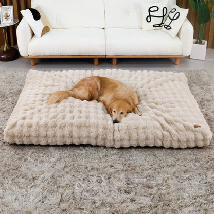 Ultra Plush Dog Bed ,Large Dog Crate Puppy Mattress, Washable Mat
