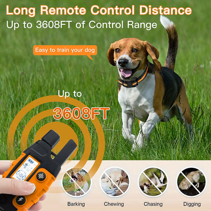 3300Ft Electric Dog Training Collar Remote Control Waterproof Pet BehaviorFor 5-120lbs Puppy With Shock Vibration 2026