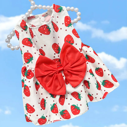 Dog Princess Dress,  Cute Printed Bow Lace,  Dog Dresses for Small, Medium, Puppies... Poodle , Chihuahua