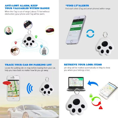 Dog Paw Mini GPS Tracker Cats, Dogs, Children, Elderly, Anti Lost Device, Intelligent Tracking Locator.