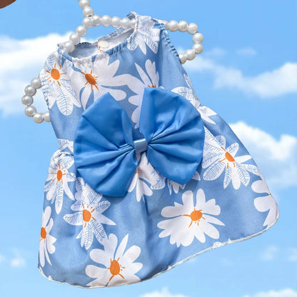 Dog Princess Dress,  Cute Printed Bow Lace,  Dog Dresses for Small, Medium, Puppies... Poodle , Chihuahua