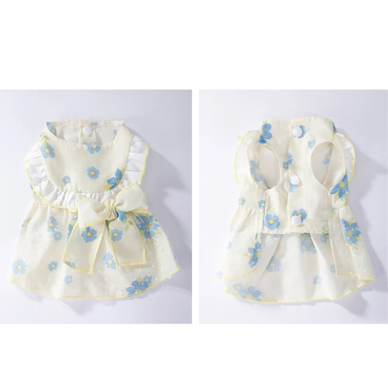 Cute Dog Princess Summer Dress, Poodle, Chihuahua Dog Clothes