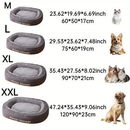 Pet Bed Comfortable Donut Round,  Soft, Washable Dog or Cat Cushion Bed
