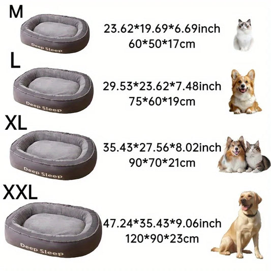 Pet Bed Comfortable Donut Round,  Soft, Washable Dog or Cat Cushion Bed