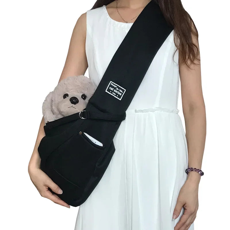 Comfortable Dog Bag ,Pet Crossbody Shoulder Bag, Outdoor Travel , Portable Cat or Puppy Sling Carrier