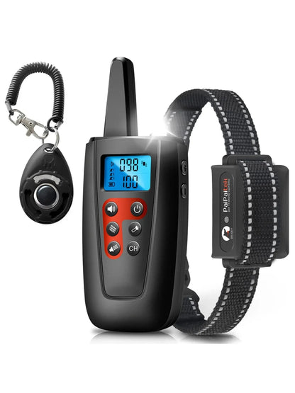 No Shock Dog Training Collar for All Size Dogs, 3300ft Range Vibrating Dog Collar, IPX7 Waterproof Electric Collar with Remote
