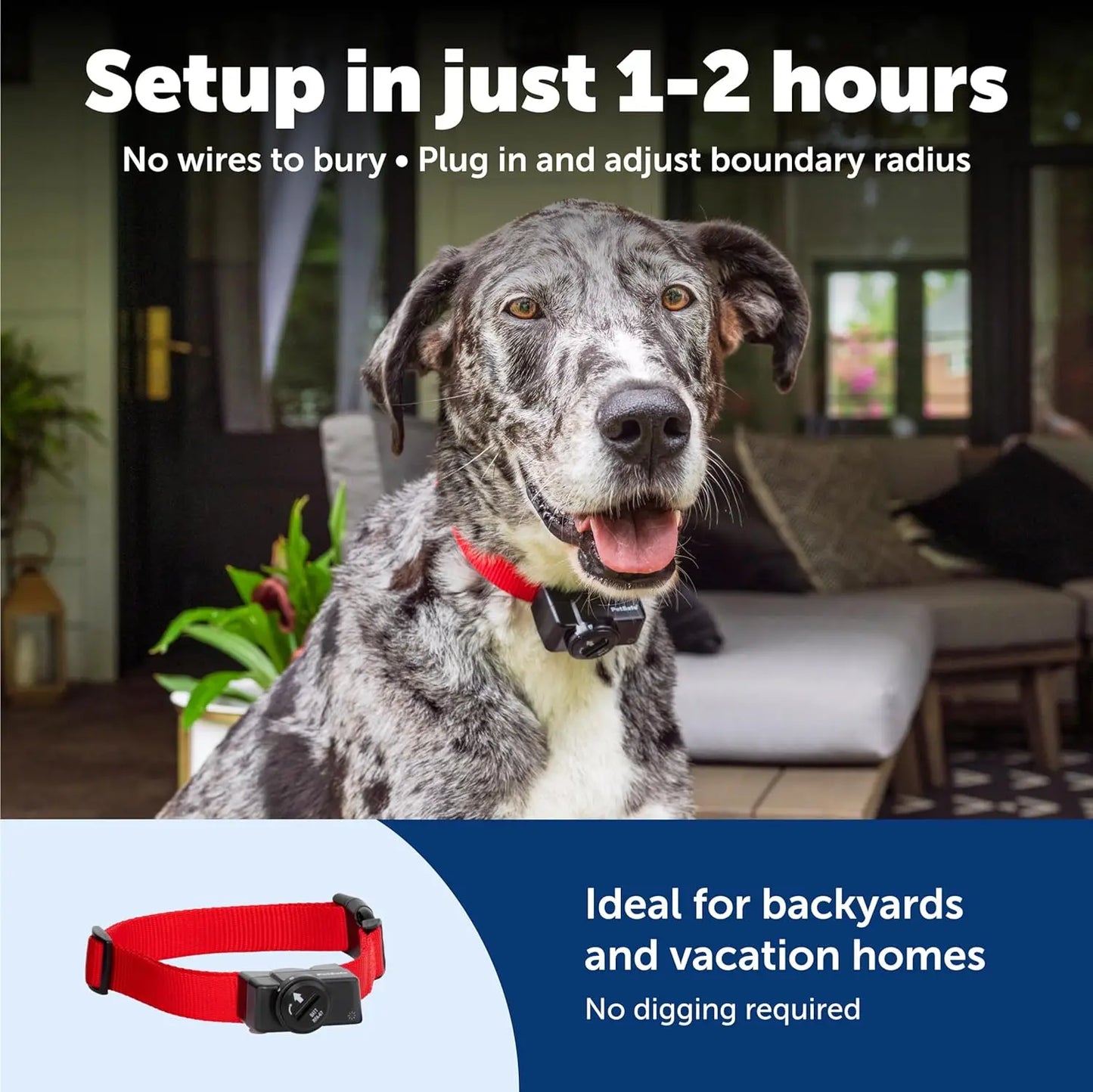Wirel Pet Containment System - Original Wirel Electric Fence for Dogs - Covers Up to 1/2 Acre - for Pets 8lb+