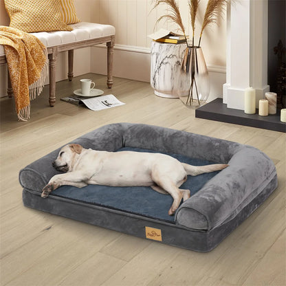 XXXL Large Calming Dog Bed Orthopedic Memory Foam , Waterproof Removable Cover Plush Mat for Small Medium Large Dogs