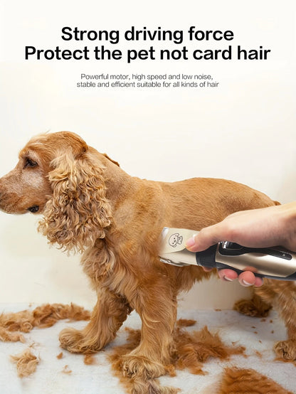 Pet Hair Trimmer Kit Electric Precision Clippers Perfect for Professional Grooming at Home, Ideal for Dogs and Cats