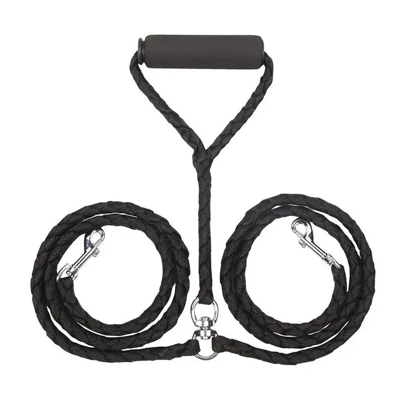 1.4m Pet Double Leash, 2 Way Couplers Dog Leash Rope