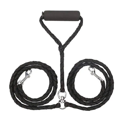 1.4m Pet Double Leash, 2 Way Couplers Dog Leash Rope
