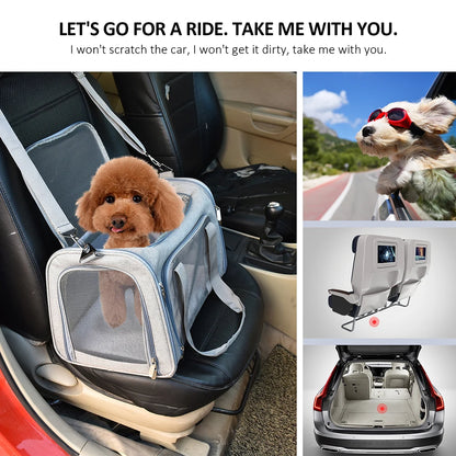 Dog Carrier Bag ,Soft Side Backpack, Pet Carriers Dog Travel Bags Airline Approved ,Transport For Small Dogs and Cats