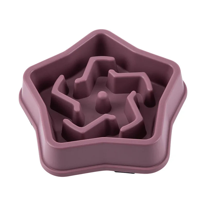 Pet Cat and Dog Slow Food Bowl, Anti-choking , Non-slip, Multiple Colors and Shapes