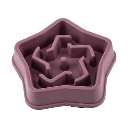 Pet Cat and Dog Slow Food Bowl, Anti-choking , Non-slip, Multiple Colors and Shapes
